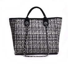 Load image into Gallery viewer, Tweed Canvas Tote
