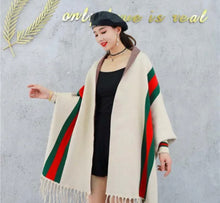 Load image into Gallery viewer, Cashmere Poncho Shawl
