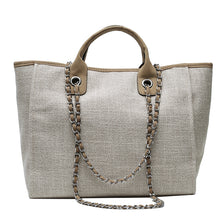 Load image into Gallery viewer, Khaki Solid Color  Canvas Tote
